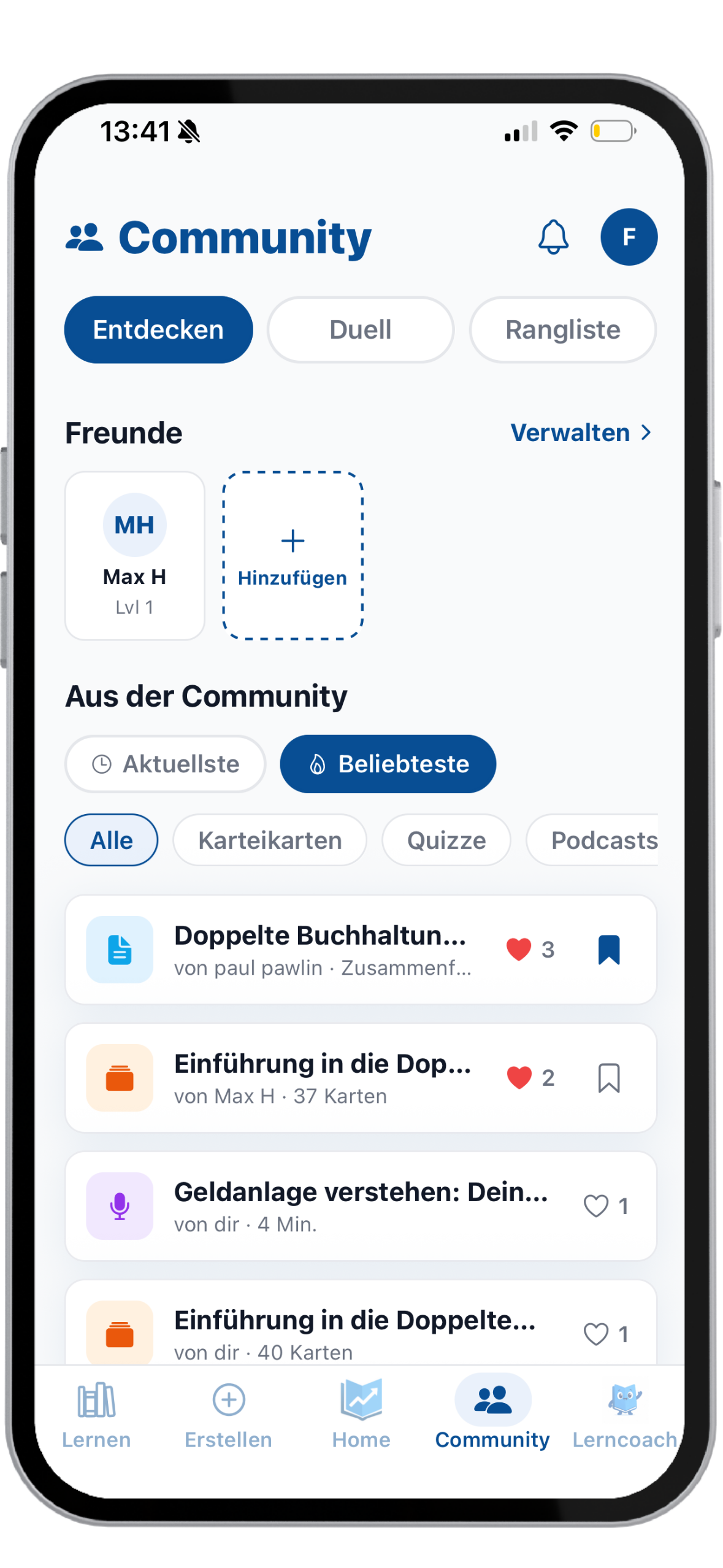 Community entdecken